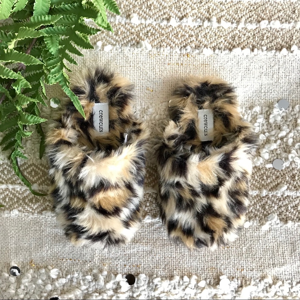 KIDS FAUX FUR SLIPPERS SZ K10